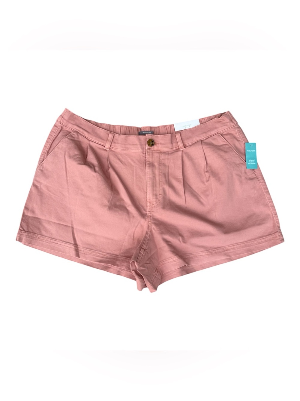 Maurice’s Women's  Pleated Cotton Blend Shorts bundle size 18 - Picture 4 of 8